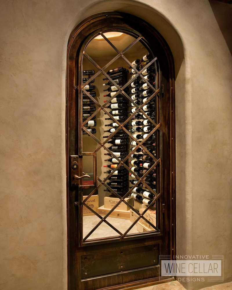 Custom Wine Cellar Door Design by Innovative Wine Cellar Designs