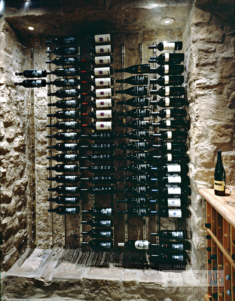 Transitional Style Custom Wine Cave