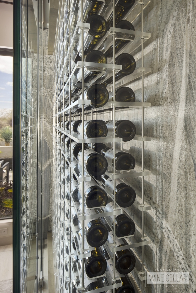 modern acrylic wine wall racks