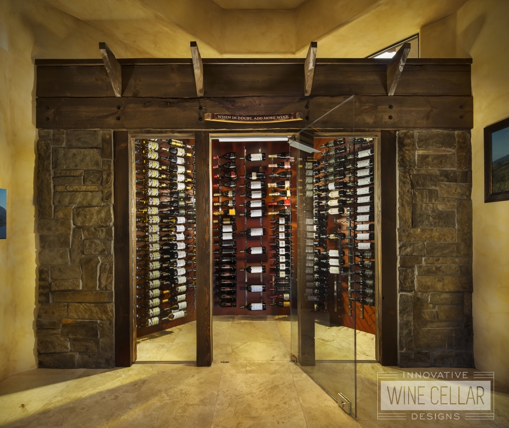 walk-in wine storage showroom model