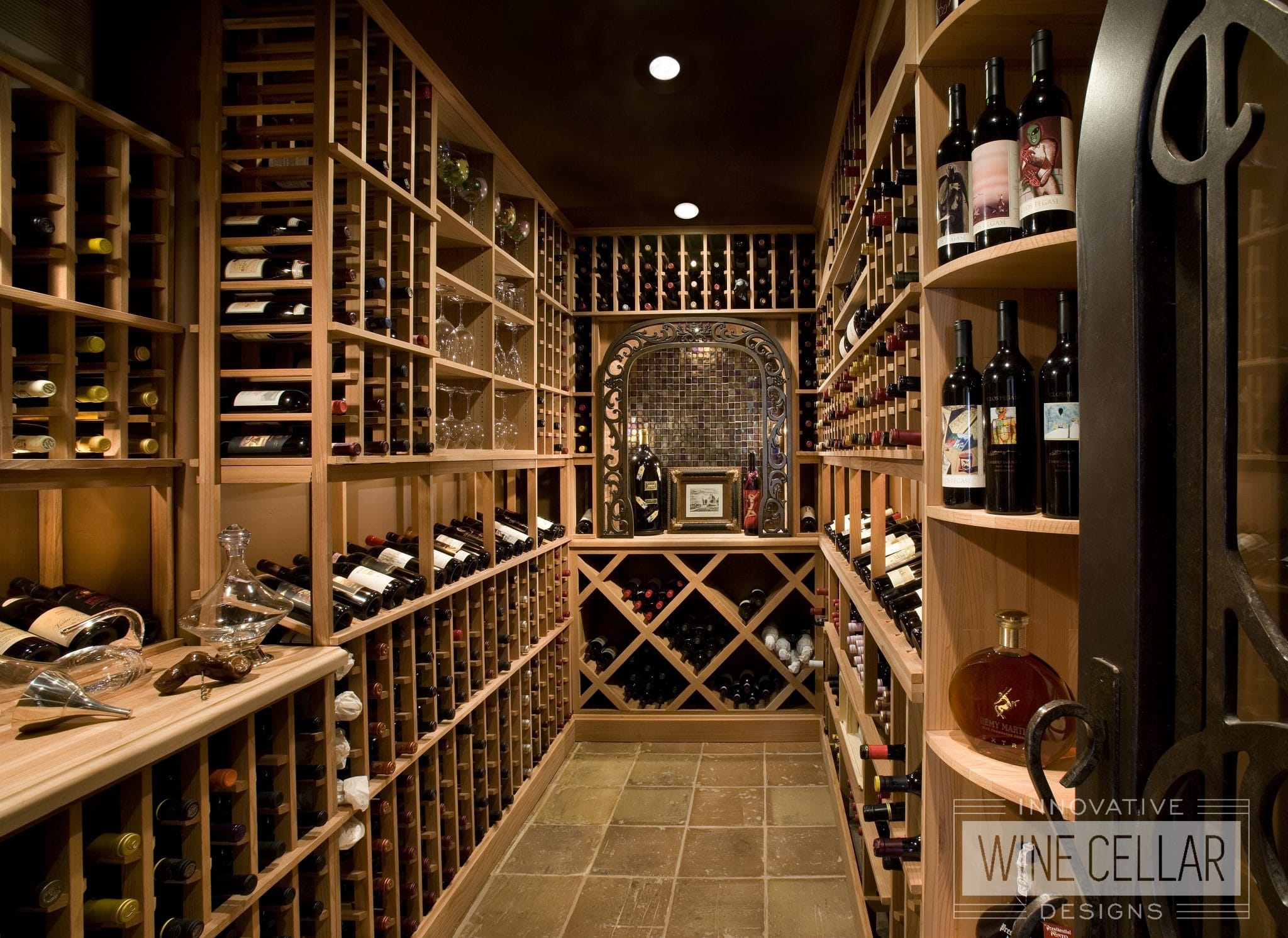 Traditional Walk-In Wine Cellar